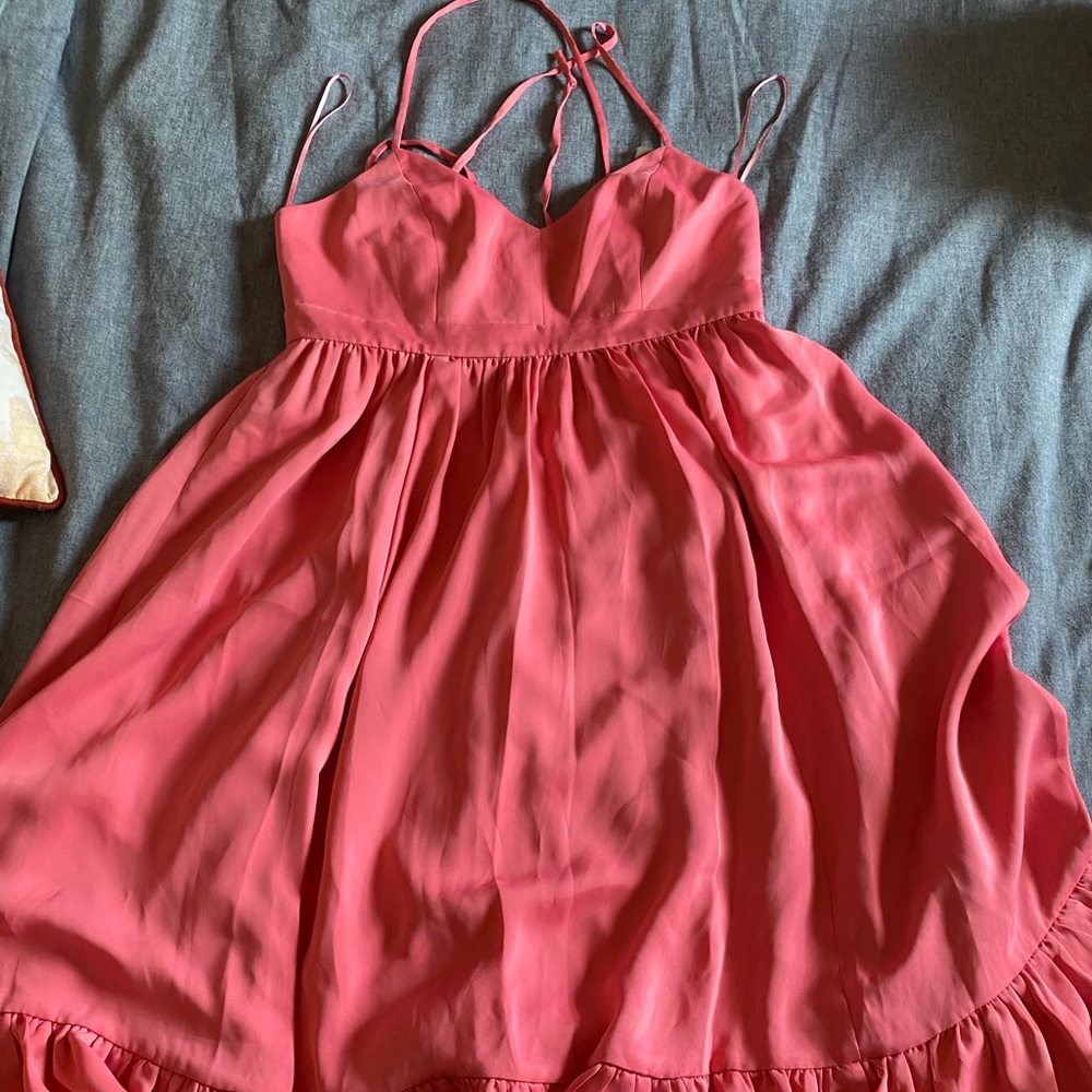J. Crew pink party dress